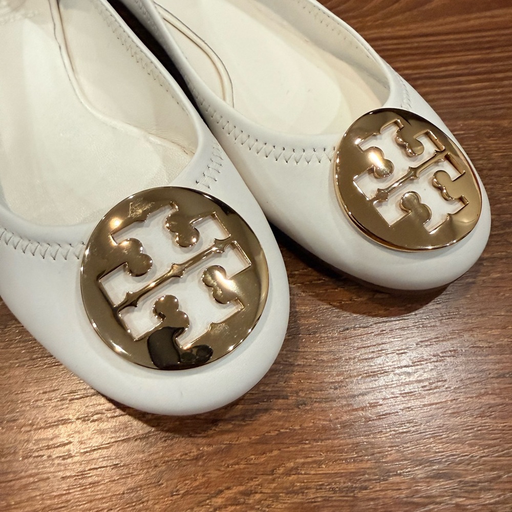 NIB Tory Burch Nappa Leather Flat Ballet Shoes